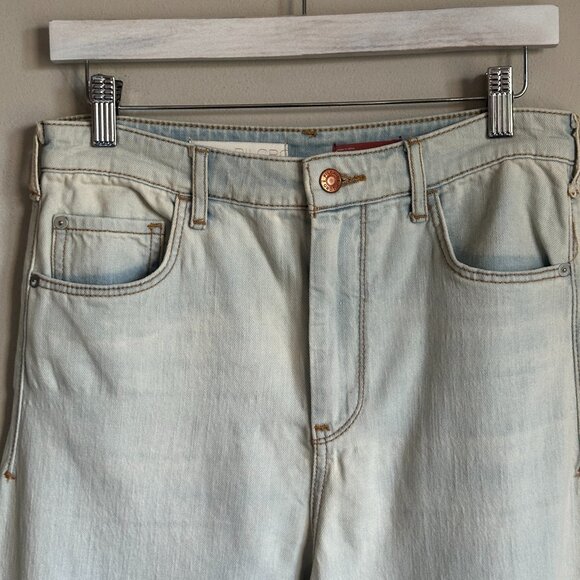 Anthropologie Denim - NWT Anthropologie Pilcro Light Wash Cropped High Rise Wide Leg Jeans - Size 29